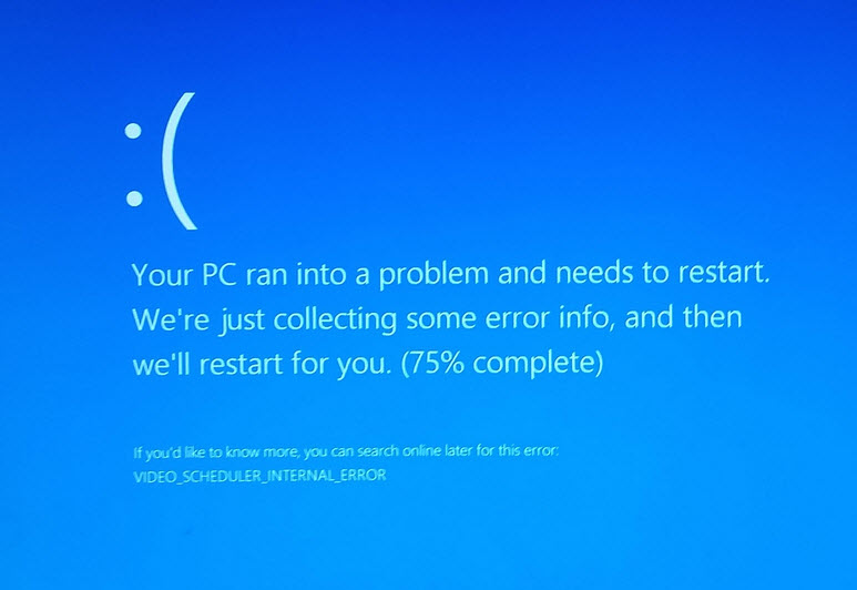 Blue Screen Error While Using PC Windows 10