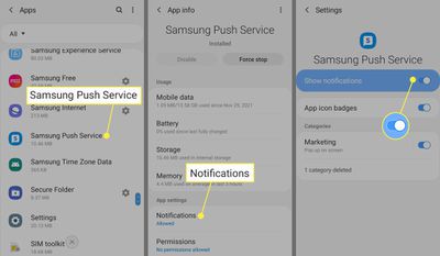 What is Samsung Push Service, and how does it work?