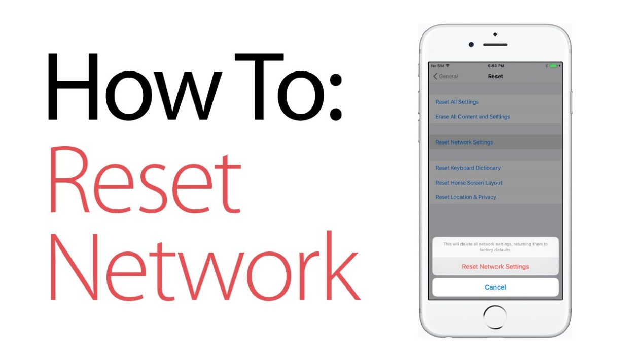reset network settings on your iPhone